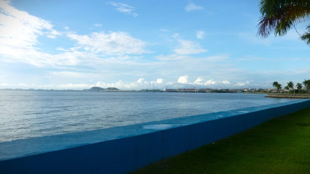 Panama City Harbour View from Cinta Costera Promenade